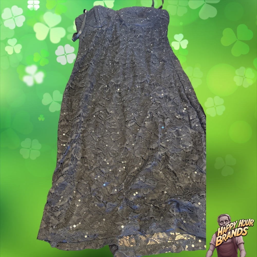 Windsor Wrap Dress Women Size XS Sequin Mini Formal Cocktail Strappy Coquette